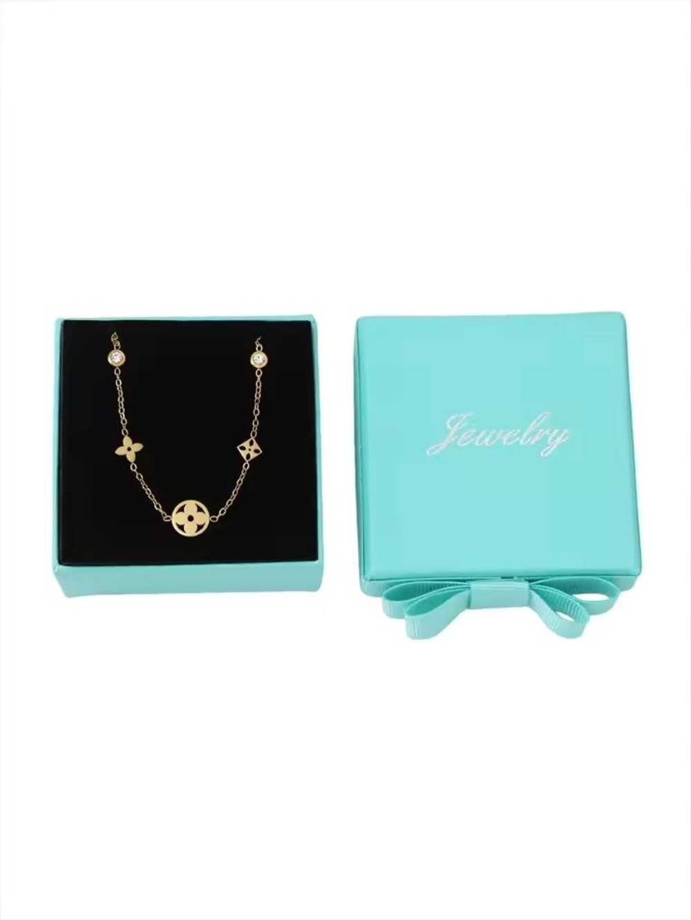 Gold Floral Medallion Chain Bracelet - Picture 3 of 5